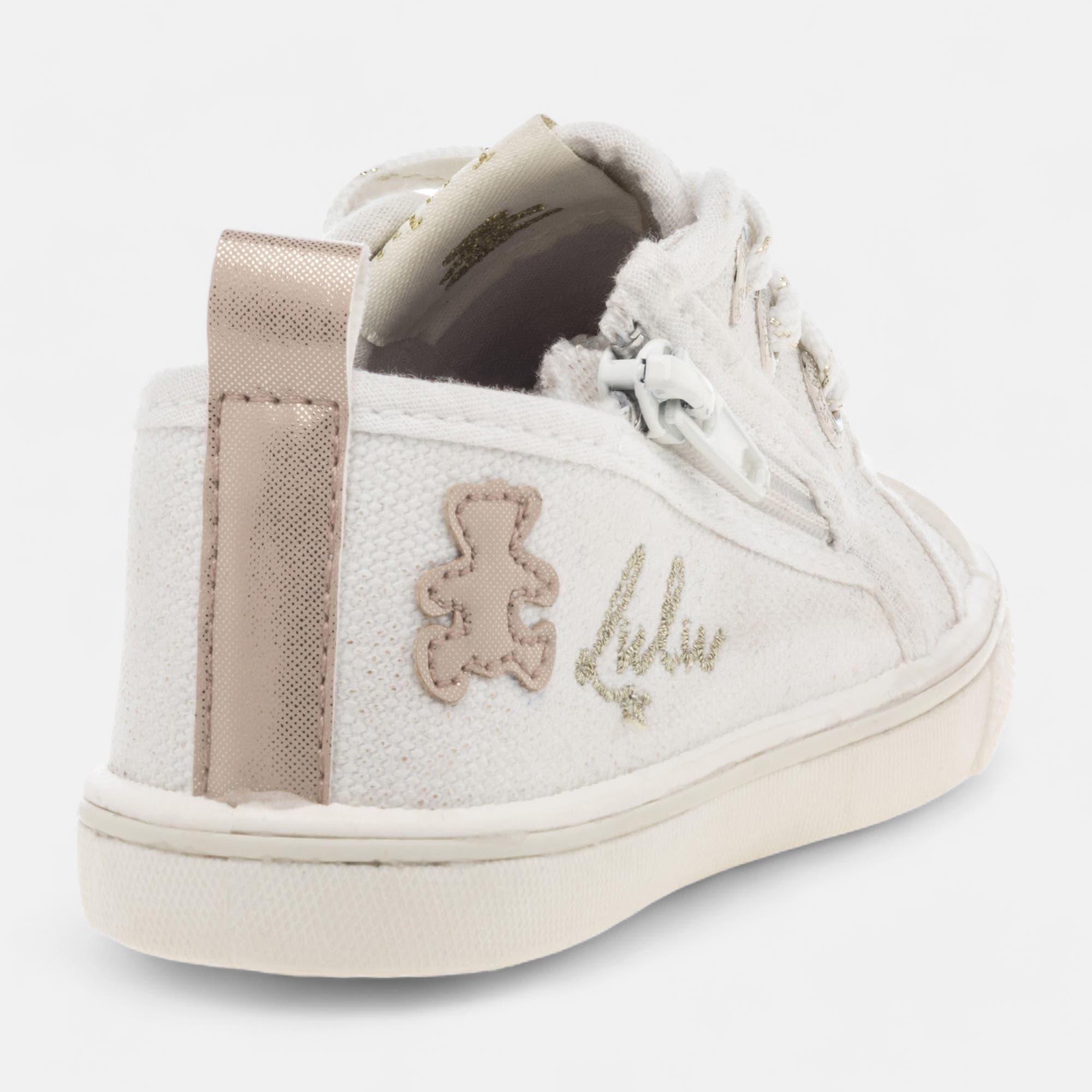 Baskets en toile Fille beige