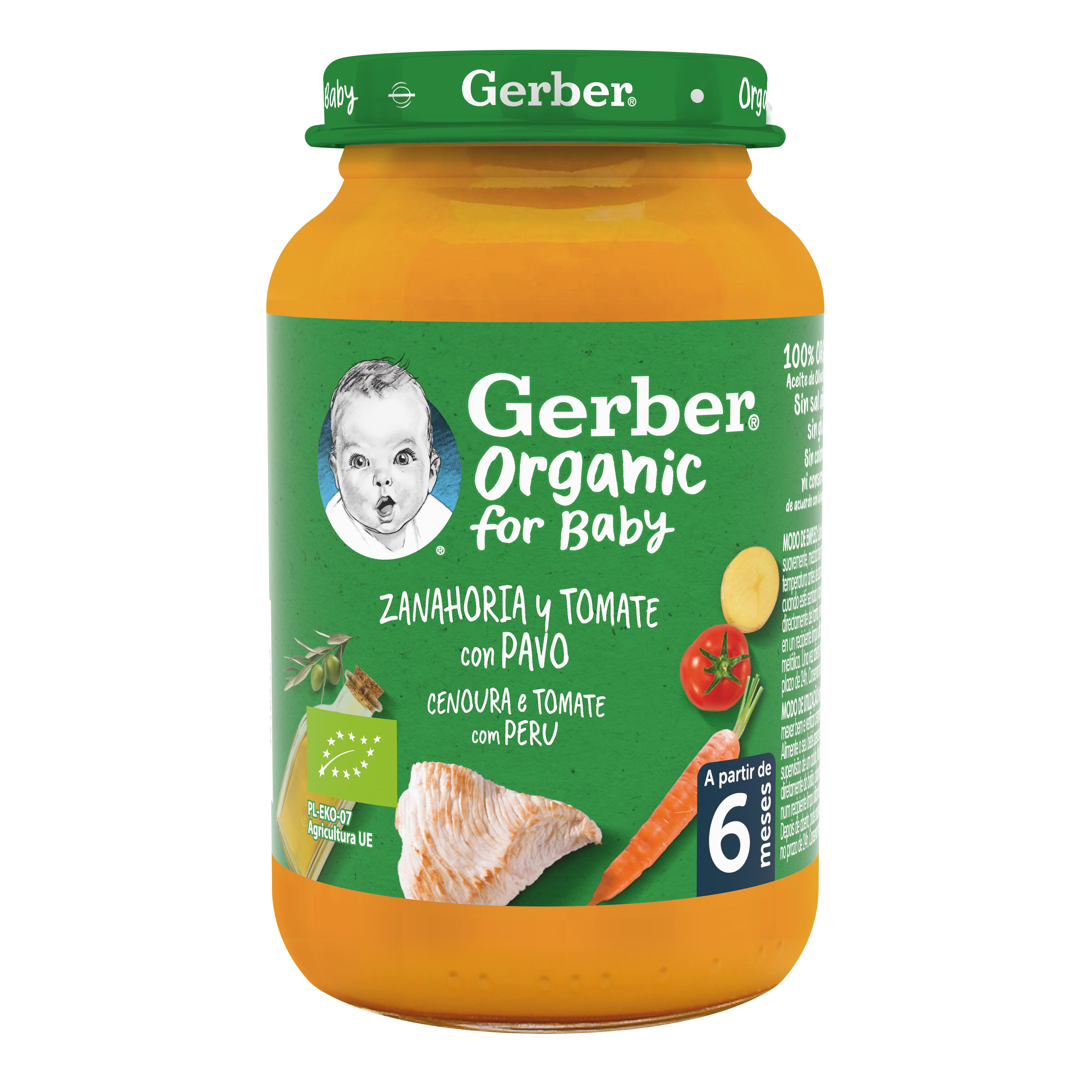 REFEIÇÕES GERBER BIO CENOURA TOMATE E PERÚ 190GR