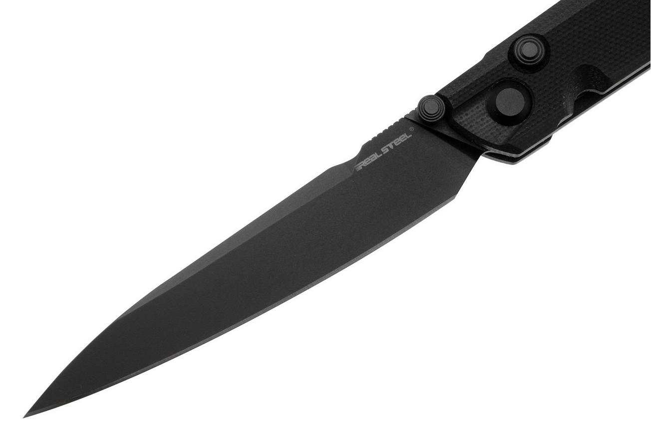 Real Steel G5 Metamorph Button Lock 7832B Black 14C28N, Black G10, zakmes, Ostap Hel design