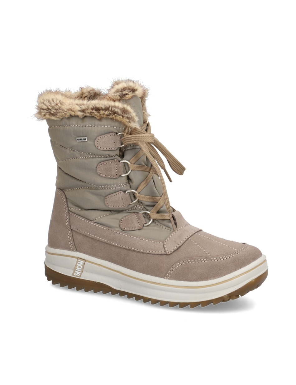 Lederkombination Snowboot