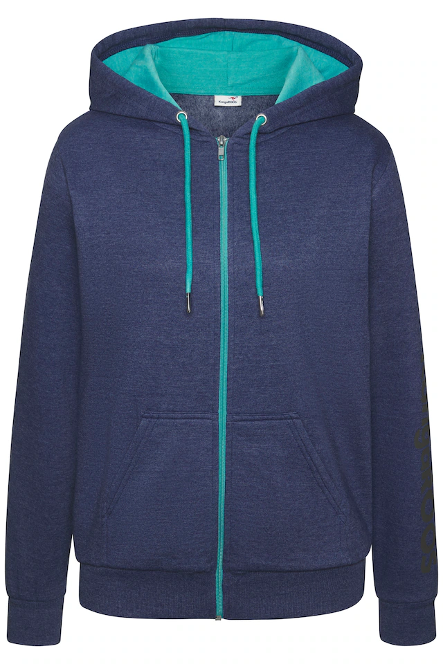 KangaROOS Sweatjacke mit kontrastfarbenen Details, Loungewear