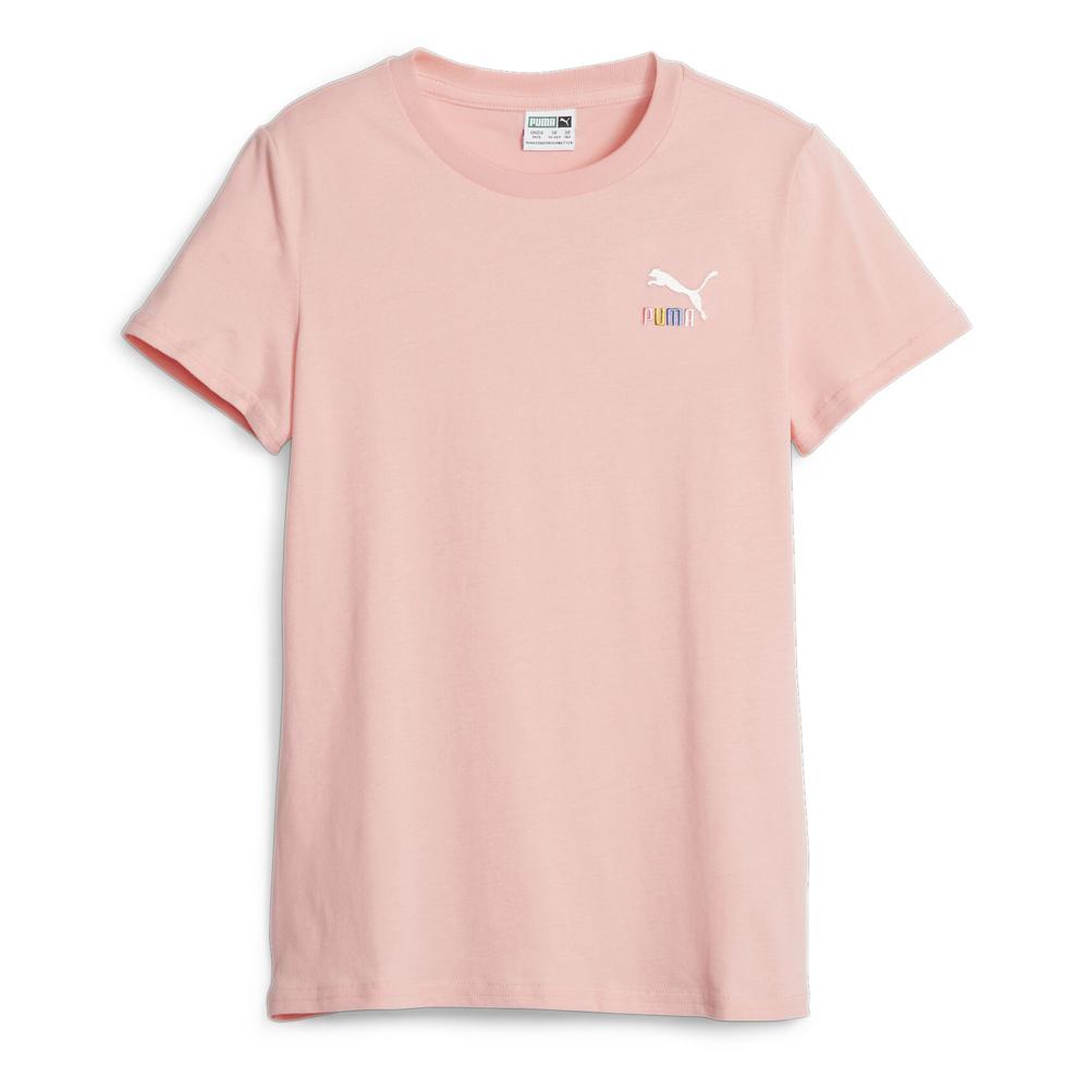 Puma T-shirt Rose Fille Puma Classics Wthr Logo