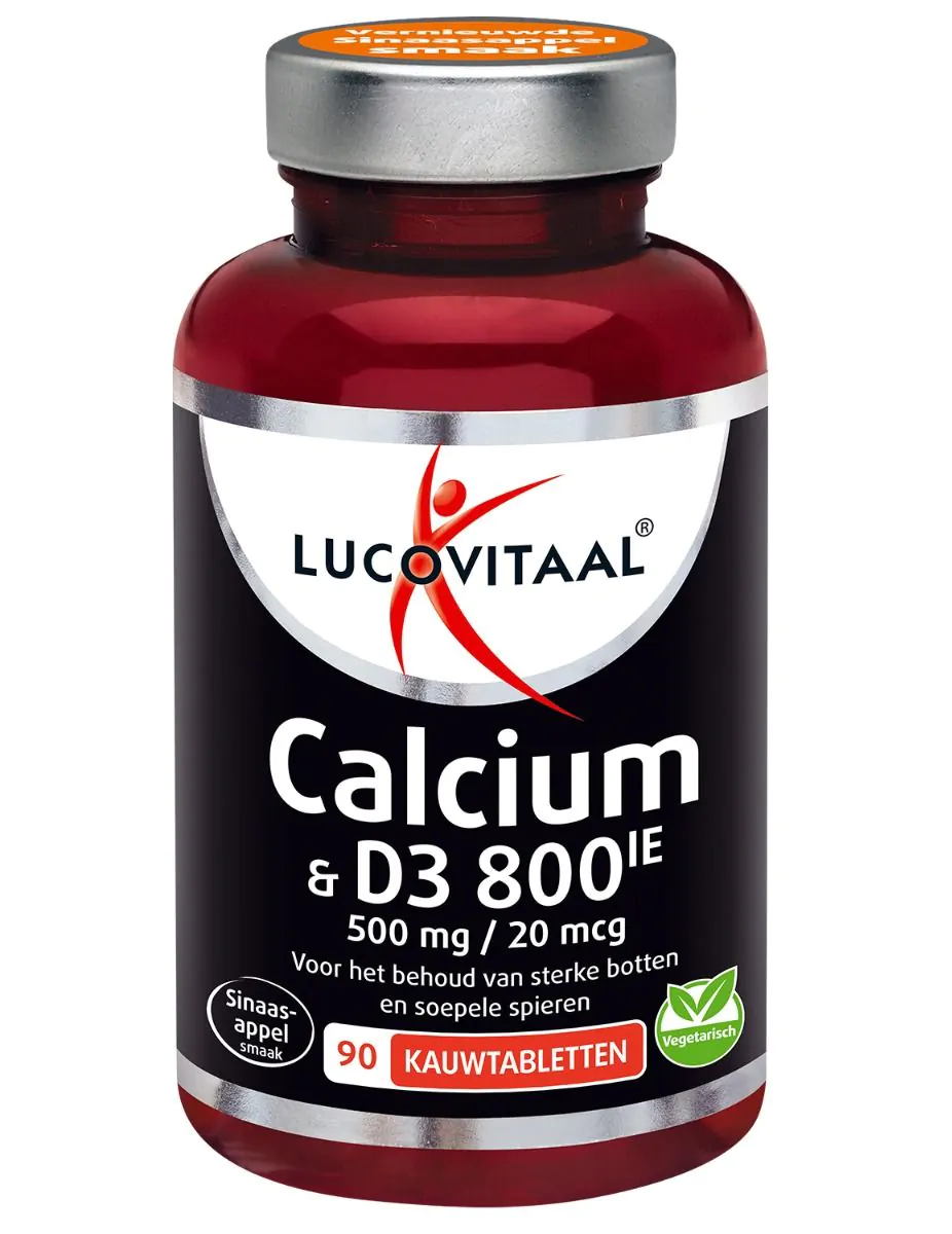 Calcium 500 mg + D3 20 mcg kauwtabletten