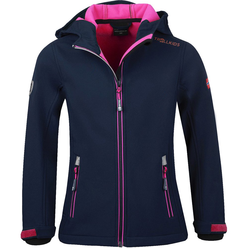 Trollkids Trollfjord Softshelljacke Mädchen navy