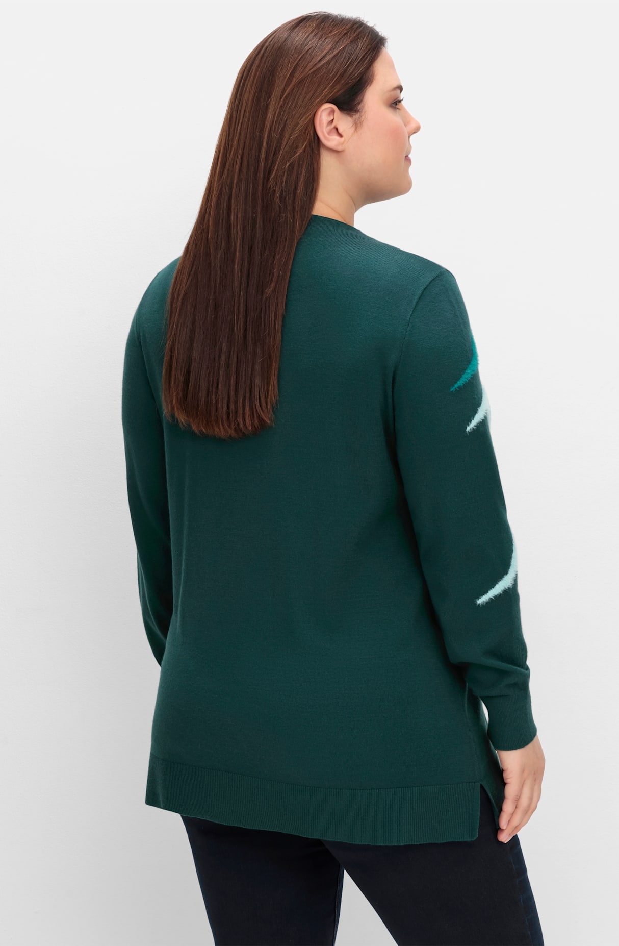 Sheego Stehkragenpullover »Stehkragenpullover«