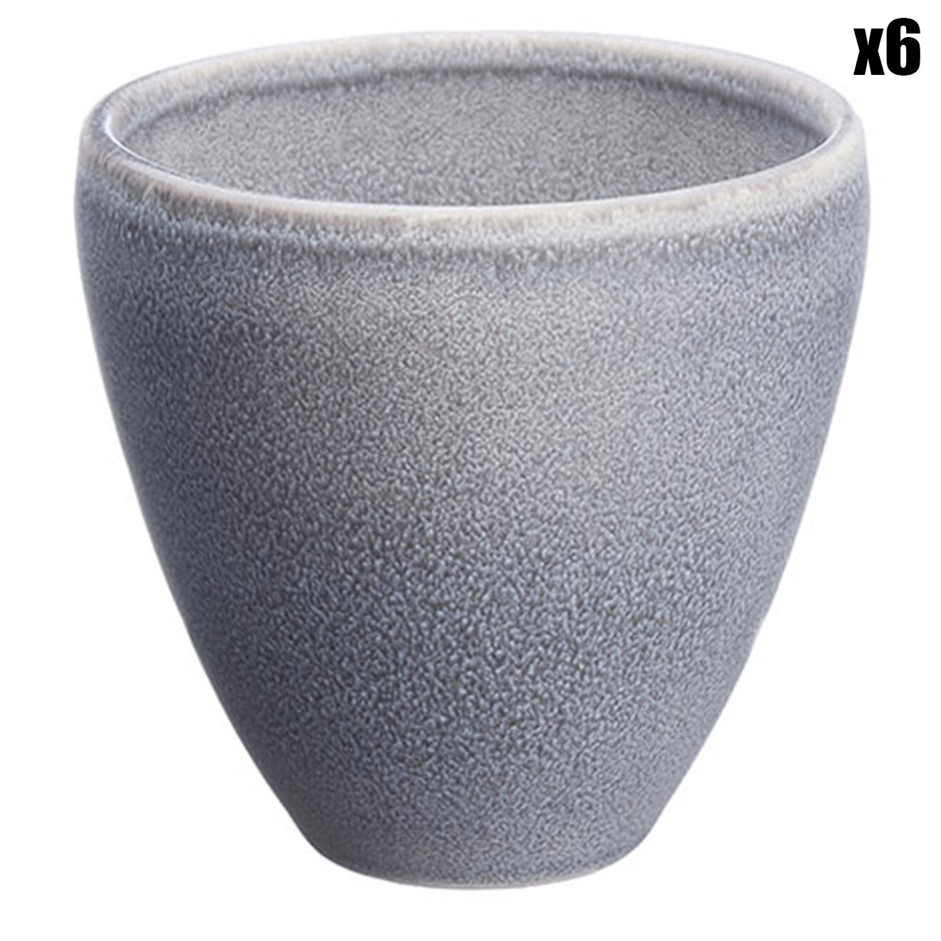 Bjorn 6 Tasses en Grès Stone gris clair - 15 cl