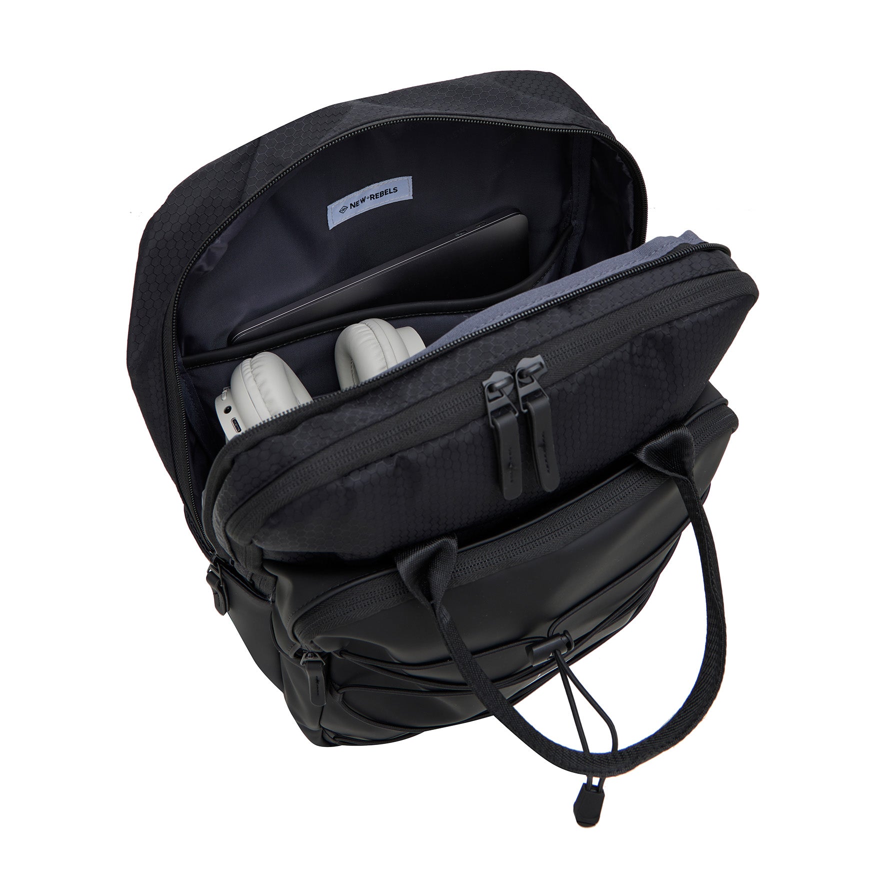 Trondheim Rugzak 'Milwaukee' black Black