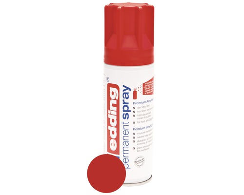 Edding permanente spray, verkeersrood, satijnen finish, 200 ml