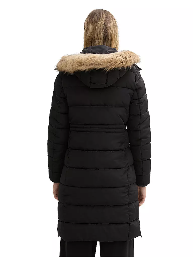 TOM TAILOR Steppmantel schwarz