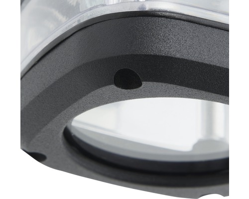 Buitenwandlamp, 1-lichts, zwart