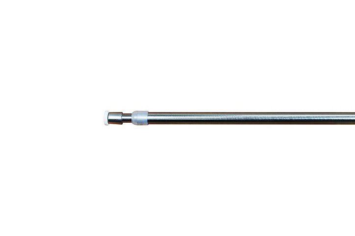 Kit barre de rideau GoodHome avec support 30/50 Konera Nickel