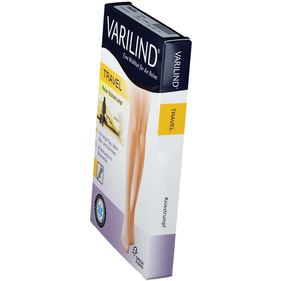 VARILIND® Travel Kniestrümpfe 180 DEN anthrazit Gr. M (40-42,5)