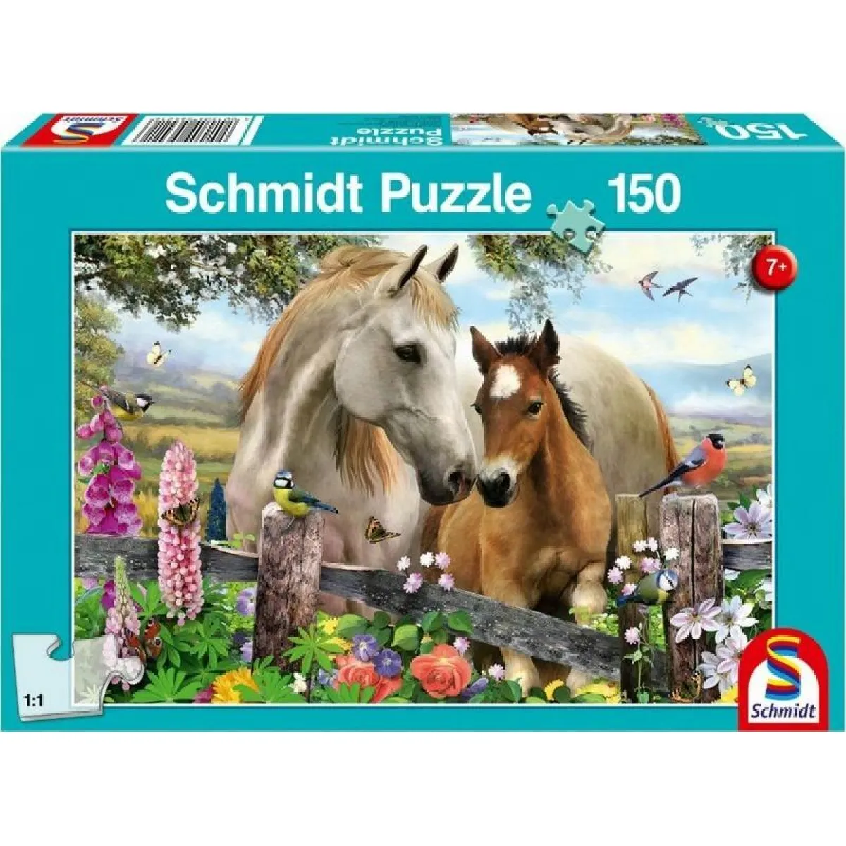 Schmidt Spiele Puzzle - Jument et Poulain