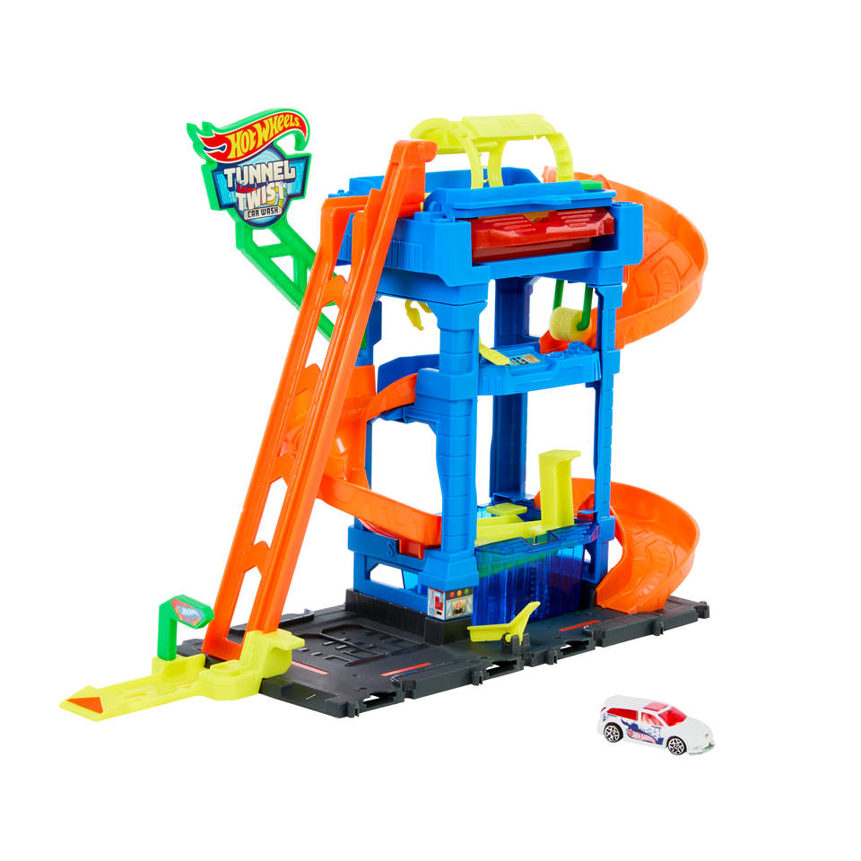 Hot Wheels City Tunnel Twist Car Wash racebaan