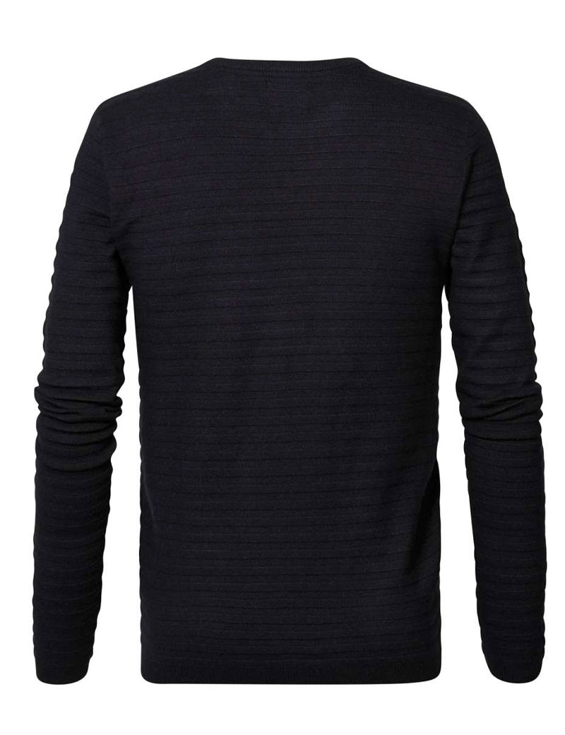 PETROL IND PULL CÔTE  HOMME NOIR