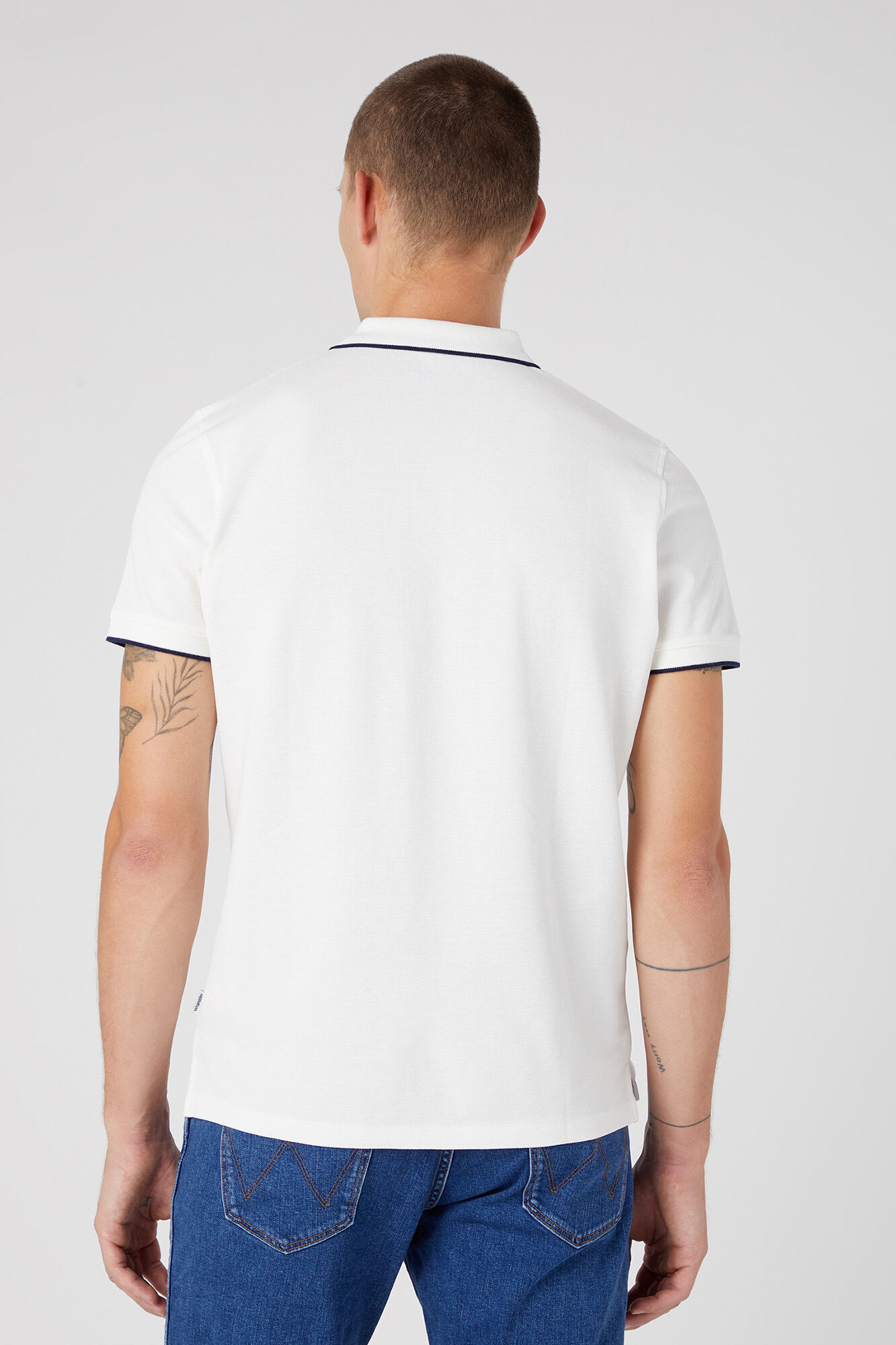 Polo regular manga corta - Blanco