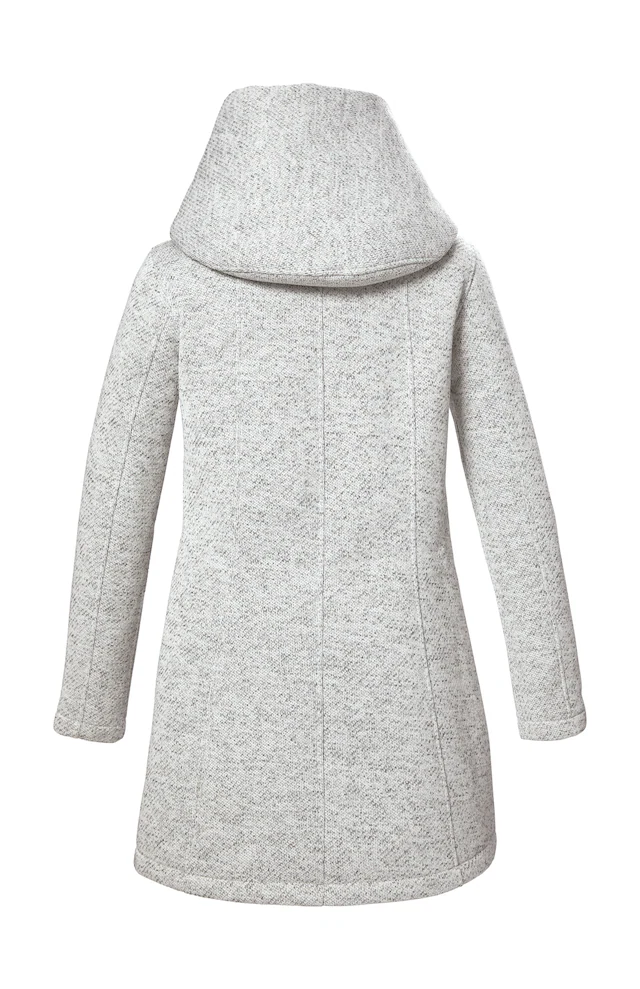 G.I.G.A. DX by killtec Fleecejacke »GW 75 WMN KNTFLC PRK« Strickfleeceparka mit Kapuze, Melange-Optik, 2-Wege-Reissverschluss