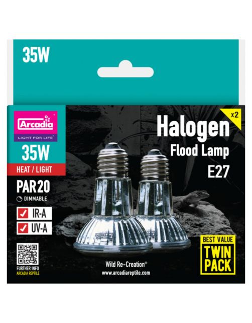 Arcadia Halogen Basking Spot Twin Pack - Verwarming - 35 Watt E27