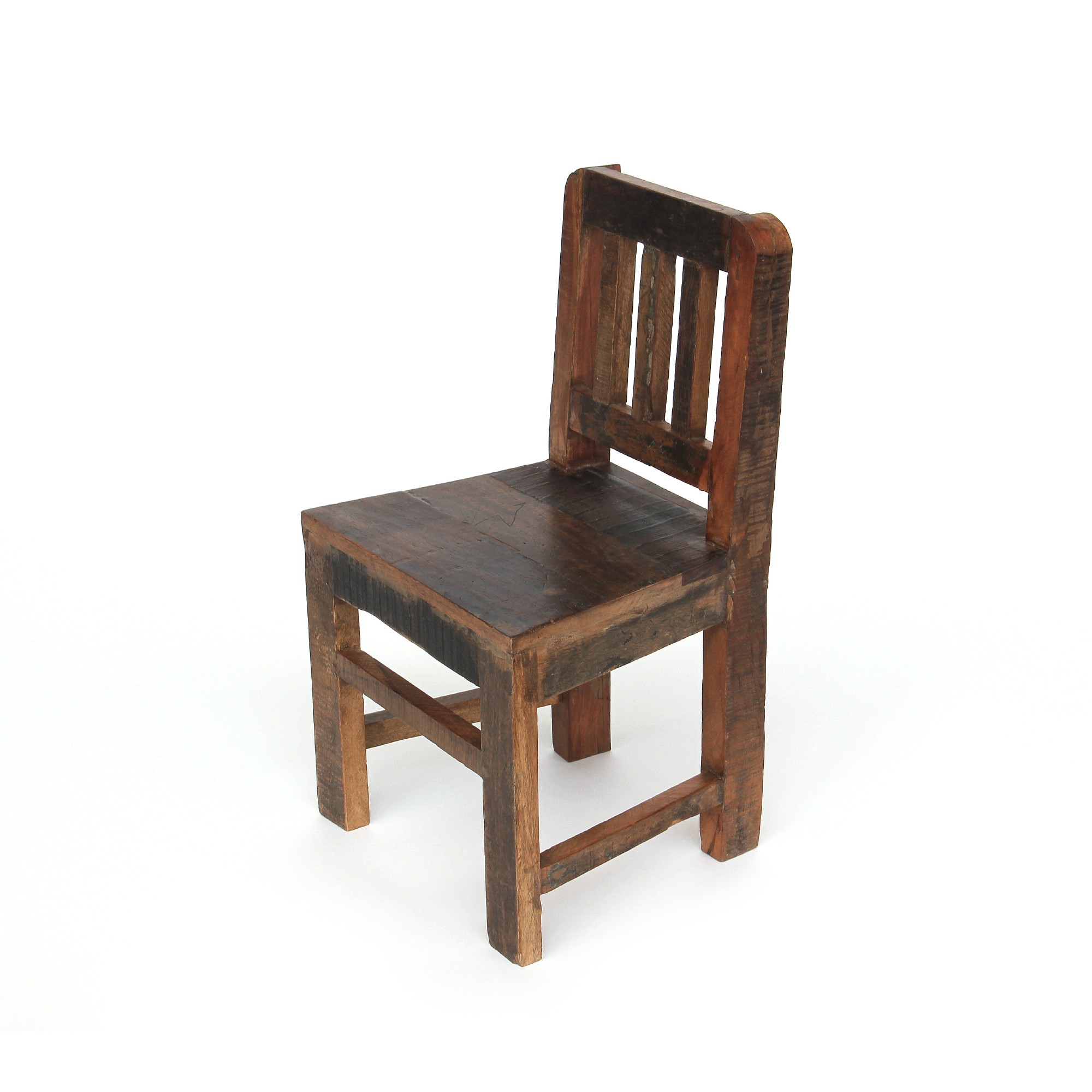 Kinderstuhl aus recyceltem Holz, B 31 cm, H 60 cm, T 34 cm von fischer's lagerhaus