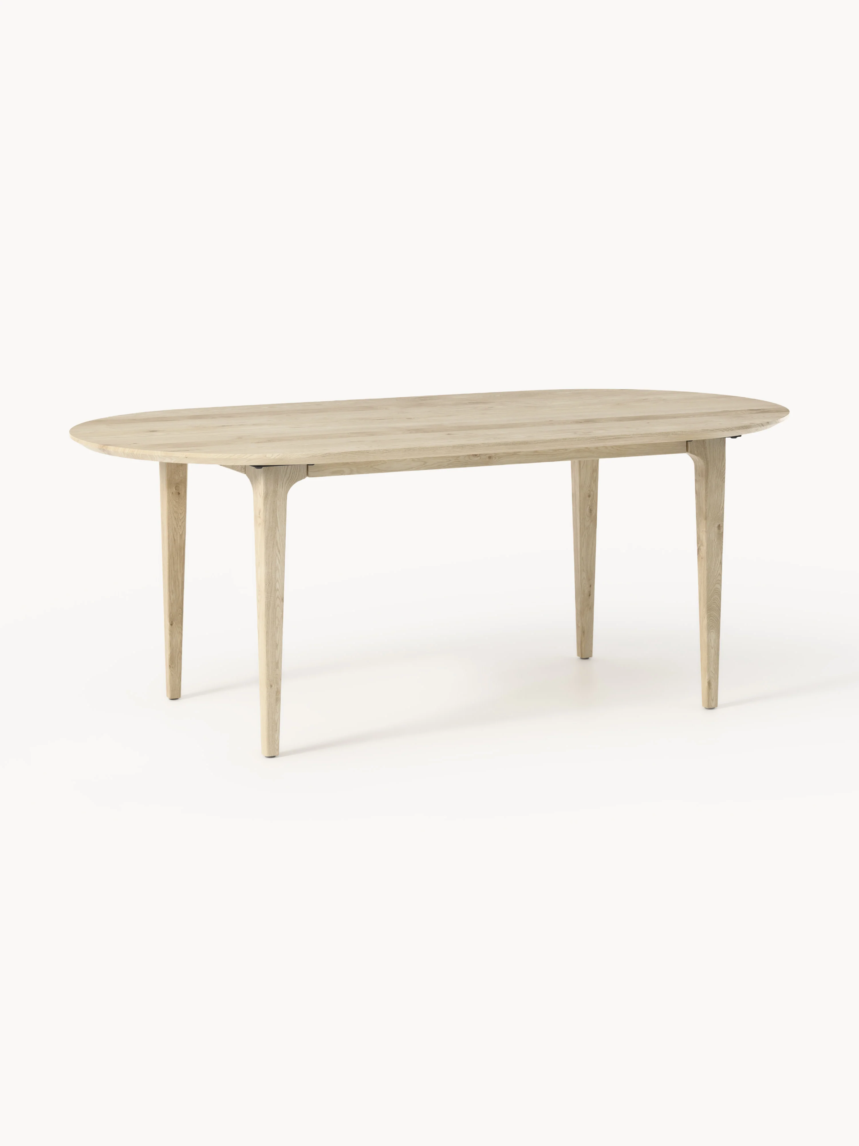 Ovale eettafel Archie van eikenhout, 200 x 100 cm