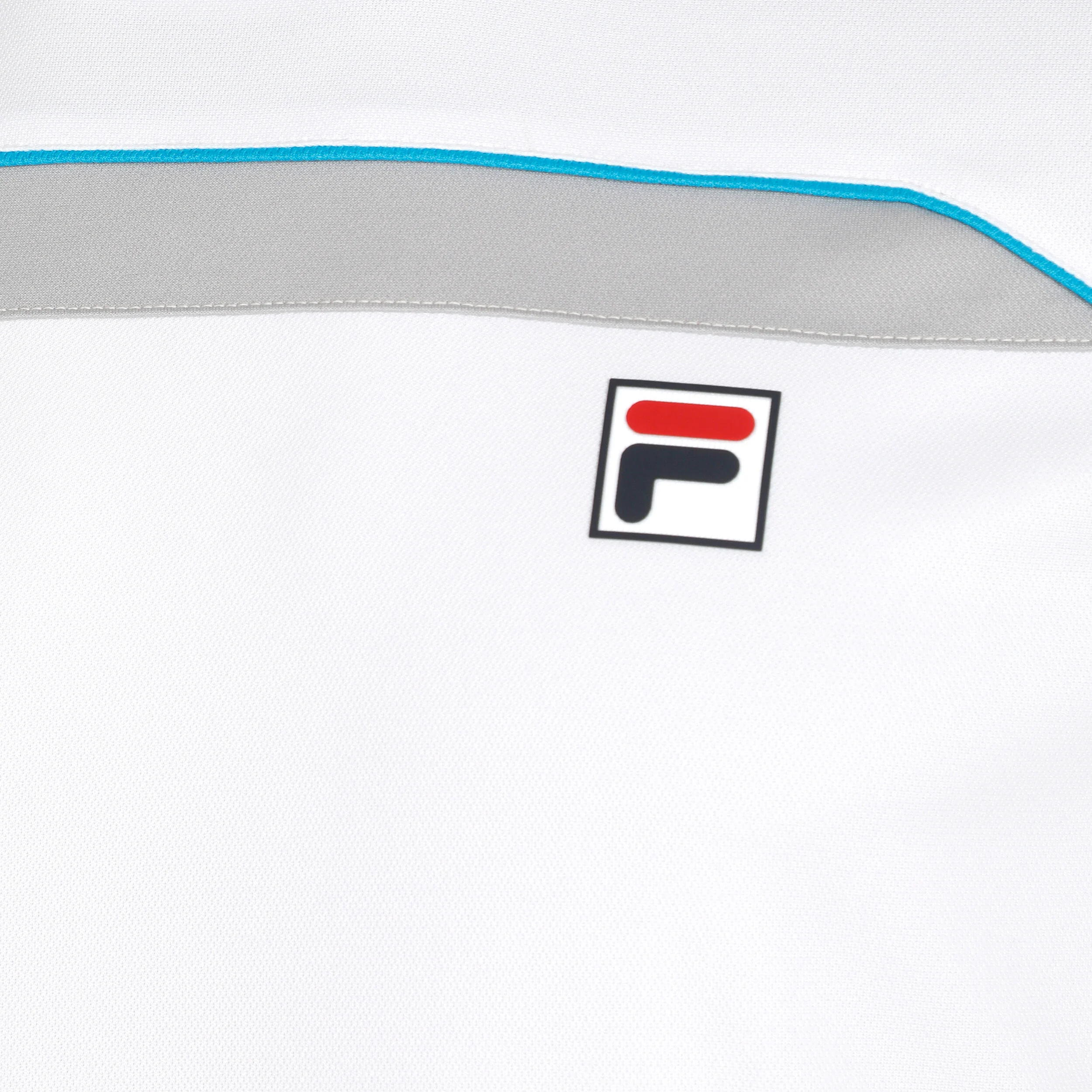 Fila Asher T-shirt Hommes - Blanc , Argent