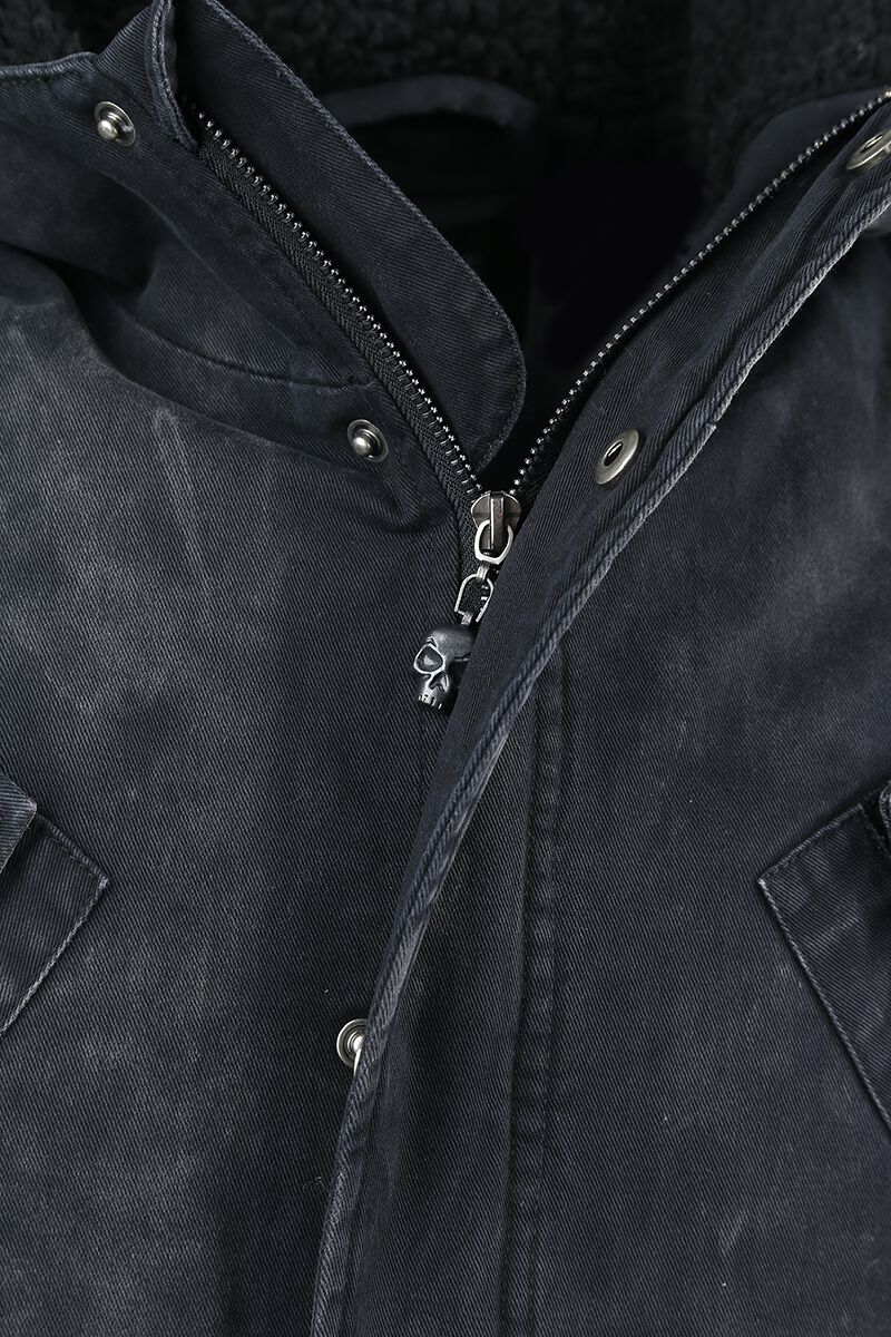Parka De Style Vintage Avec Capuche En Tissu Éponge | Rock Rebel by EMP Veste d'hiver