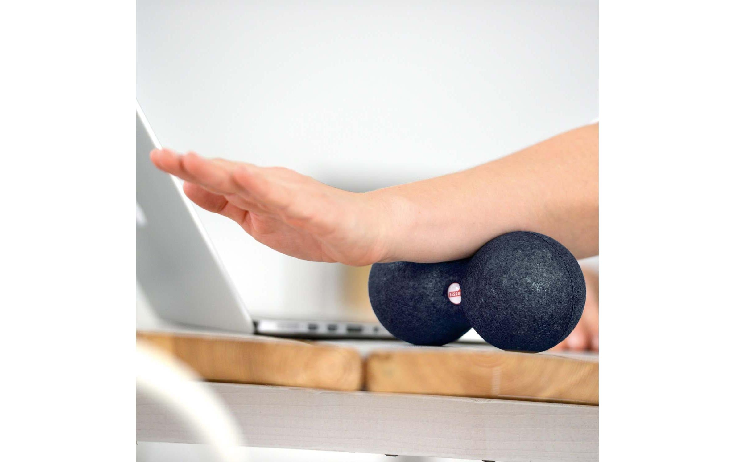 Myofascia Double Ball klein Ø 8 cm schwarzDoppelball fürs Faszientraining