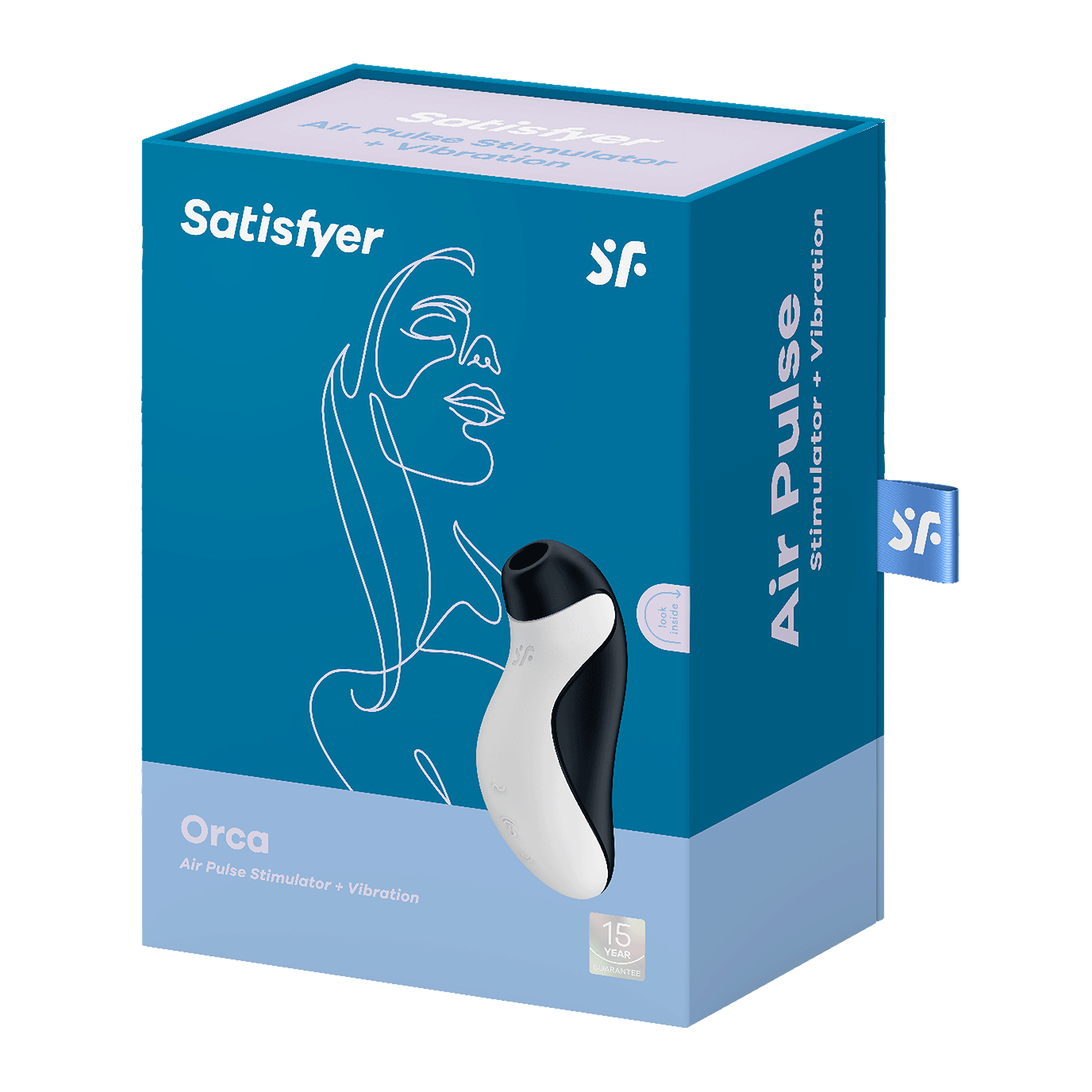 Orca Druckwellen Vibrator (4061504045184) - Weiss / Schwarz