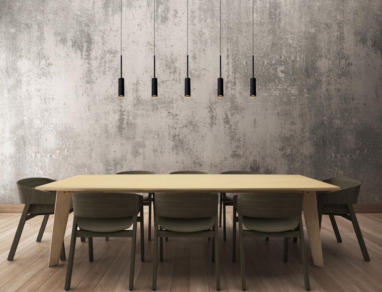 Lucide Tubule 5 cluster hanglamp LED lineair zwart
