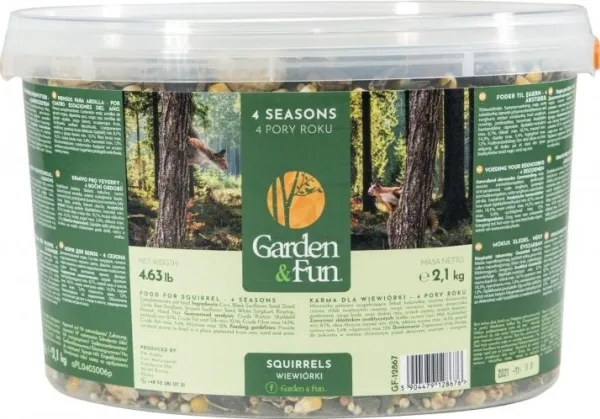 Garden&Fun egernfoder - 4 sæsoner 2,1 kg