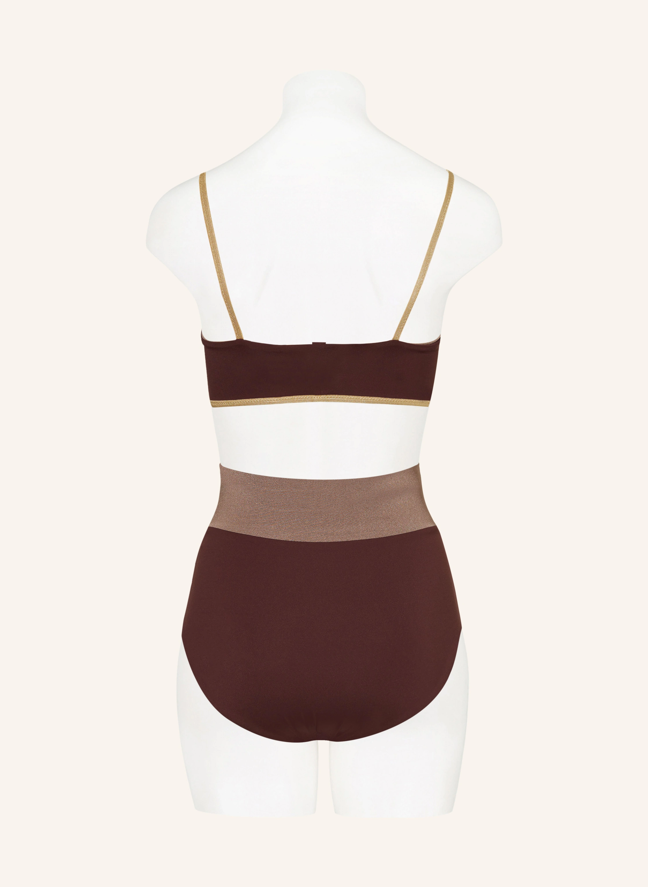 MYMARINI High-Waist-Bikini-Hose SHINE zum Wenden mit UV-Schutz 50+
