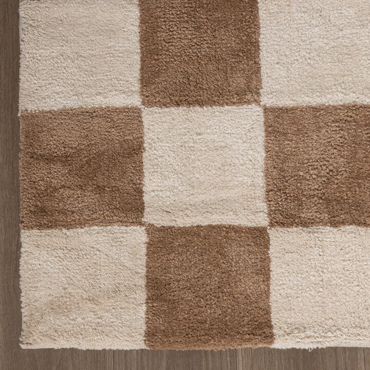 Checkerboard vloerkleed - Blox Beige