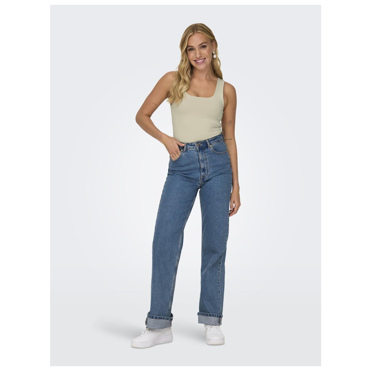 Only ONLEA S/L 2-WAYS FIT TOP JRS N
