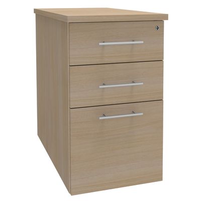 Caisson bout de bureau EXPRIM/URBAN/LOFTER - L47 x P80 cm - imitation chêne clair