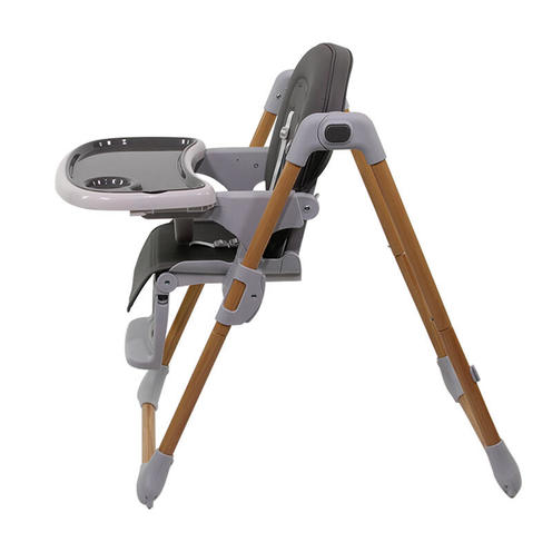 Chaise-haute Emma Gris/Bois - MIGO