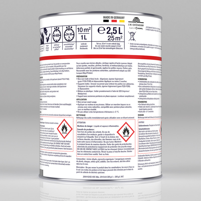 Bridex SDX Undercoat grondverf alkyd 2,5L wit