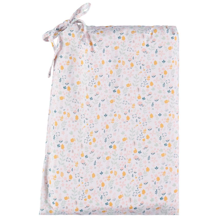 Set housse de couette et taie d'oreiller print renard - Rose