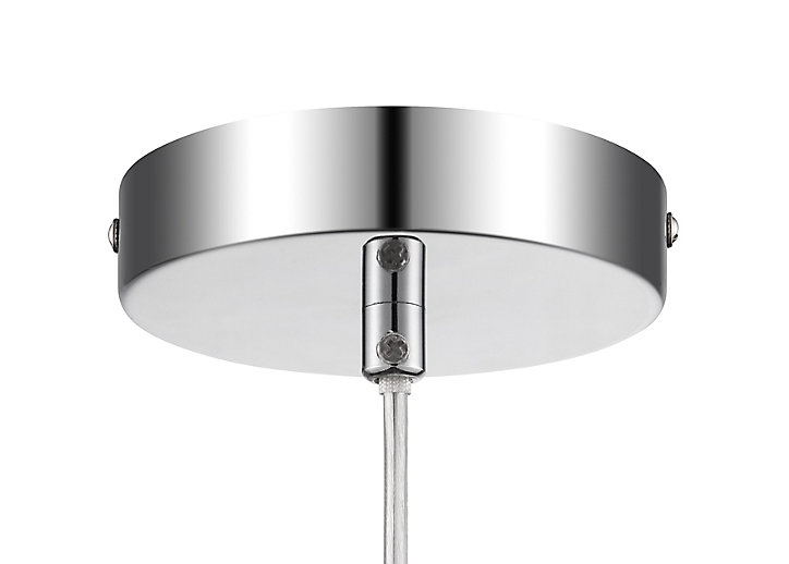 Suspension Asuia GoodHome E27 argent brillant