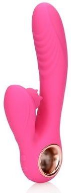 Tongbewegende en verwarmende rabbit vibrator