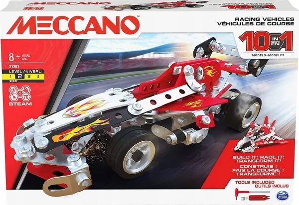 Meccano 10 Multi Model Set - Racing Vehicles