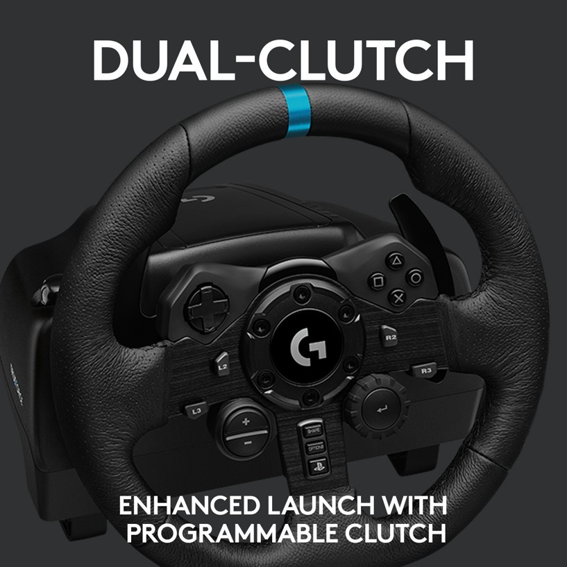Logitech - ​G923 Racing Wheel and Pedals + Assetto Corsa Competizione - PS4 GAMES BUNDLE