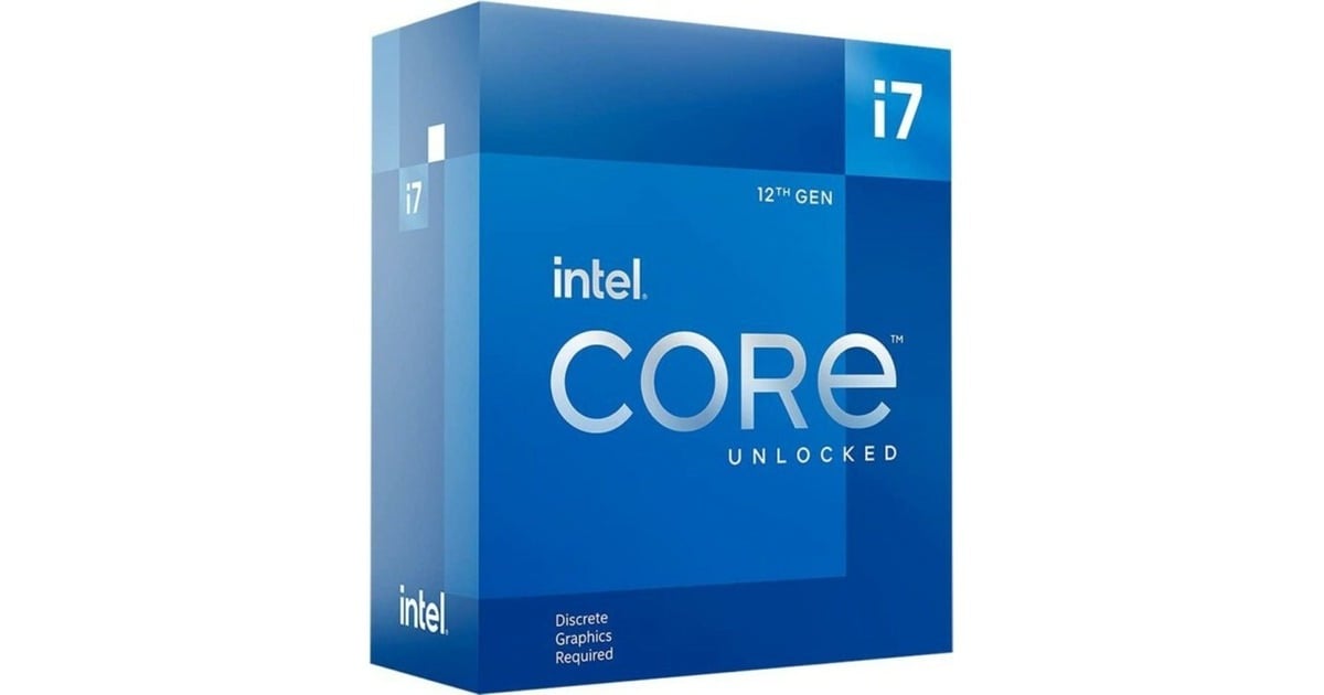 Intel®Core i7-12700KF, 3,6 GHz (5,0 GHz Turbo Boost) socket 1700 processor  (