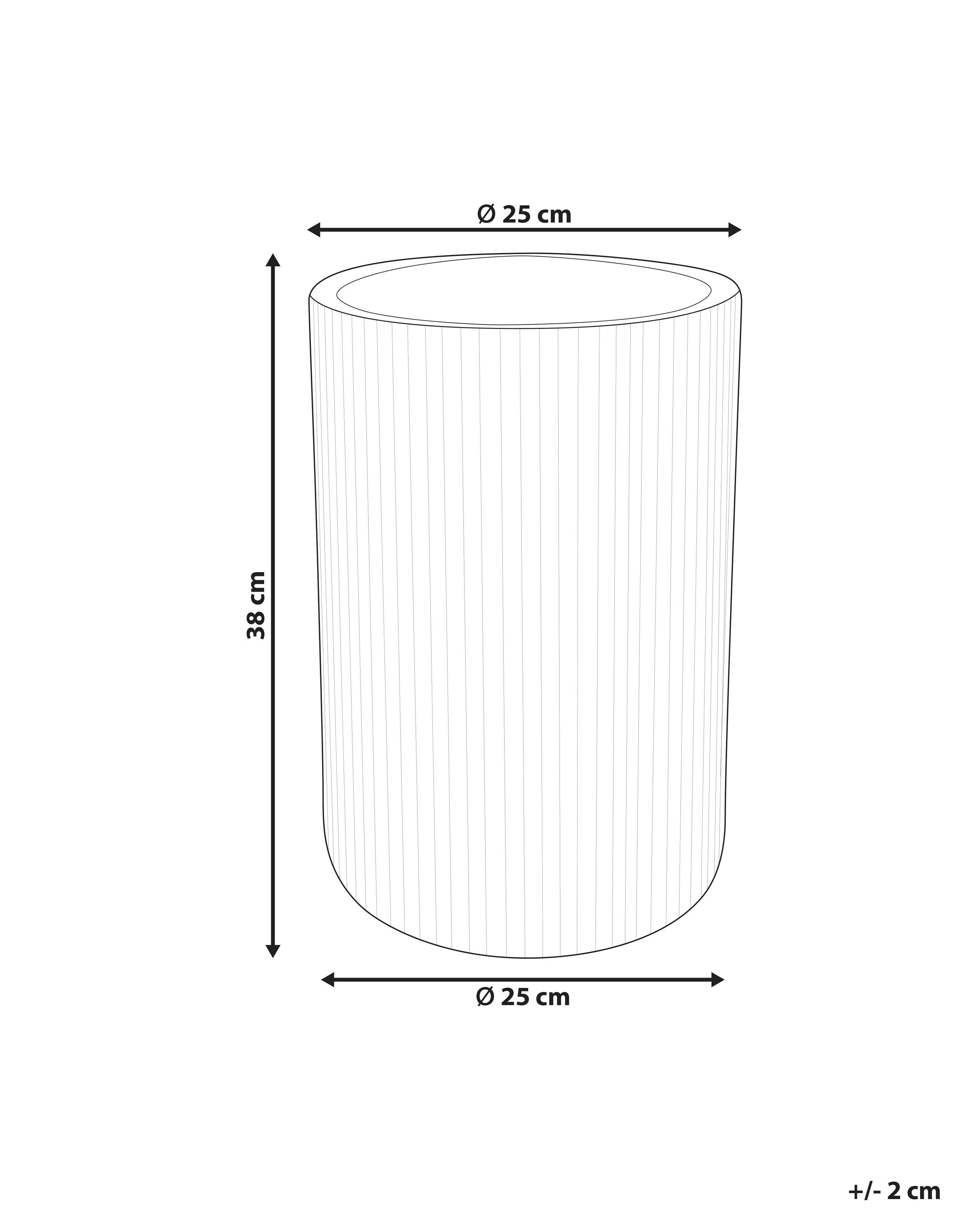 Bloempot EANTIO 25 cm Zwart