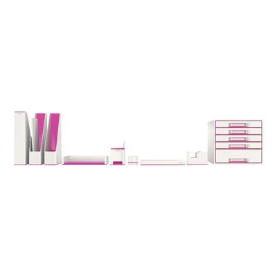 Leitz WOW - Porte-revues blanc/rose