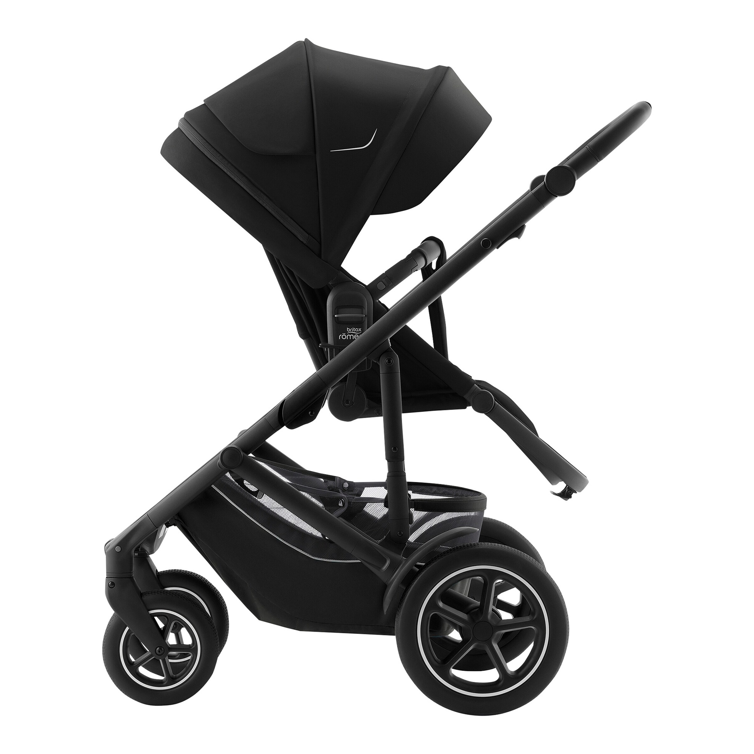 Britax Römer - Britax Römer Diamond Kombikinderwagen SMILE 5Z STYLE Travel-Set inkl. Babyschale BABY-SAFE PRO und Isofix-Basis VARIOBASE 5Z space black / carbon black