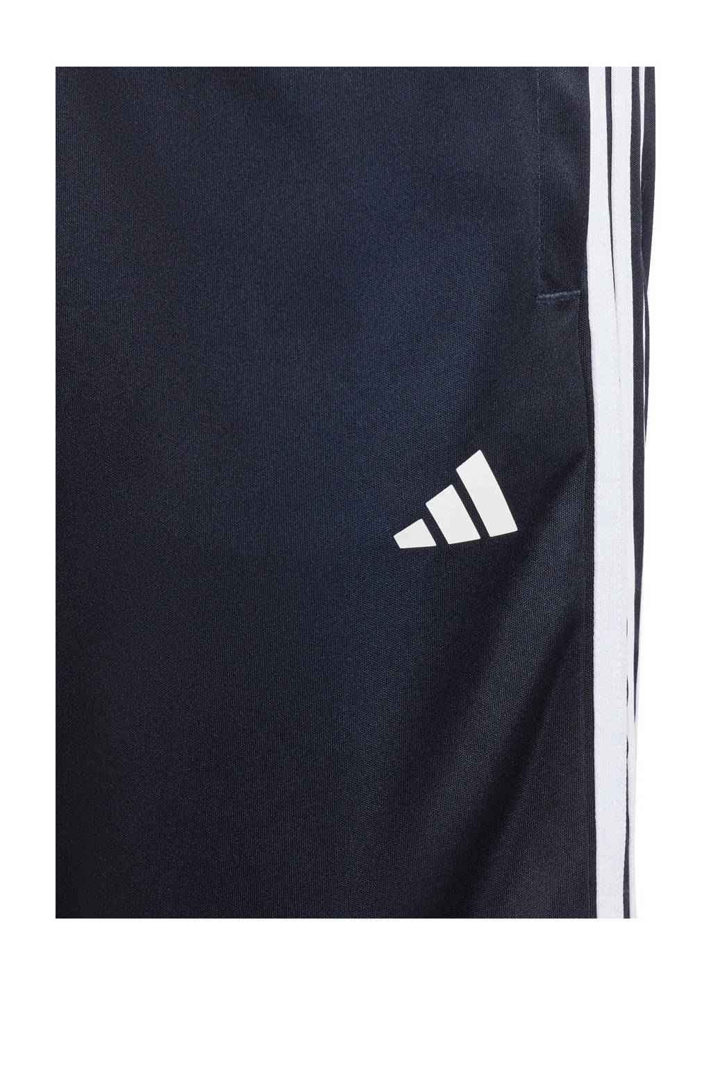 adidas regular fit casual short met logo donkerblauw/wit