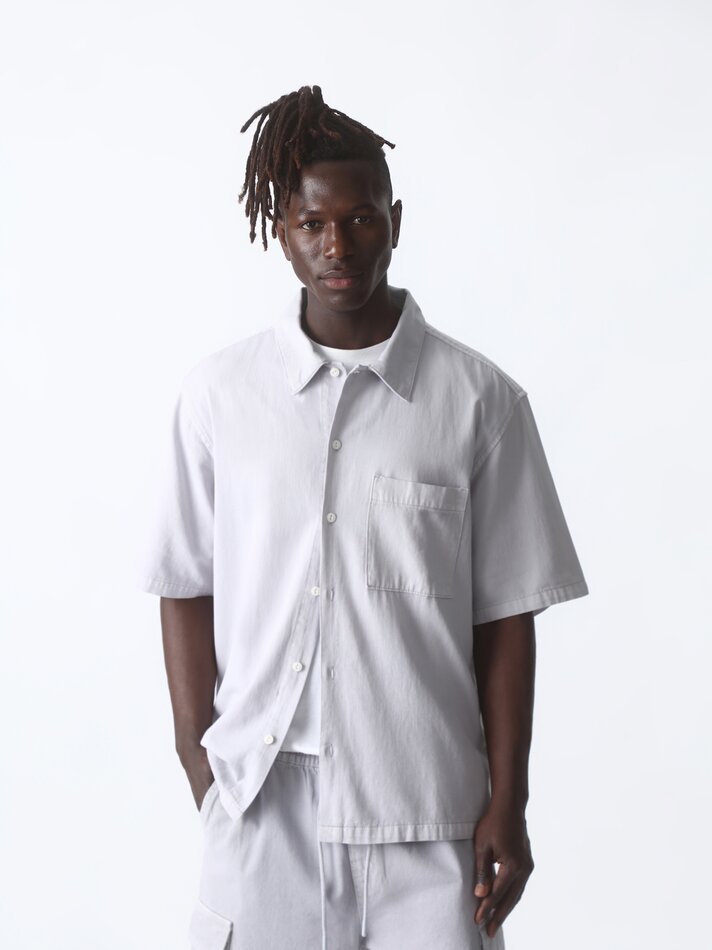 Camisa jeans oversized - Malva
