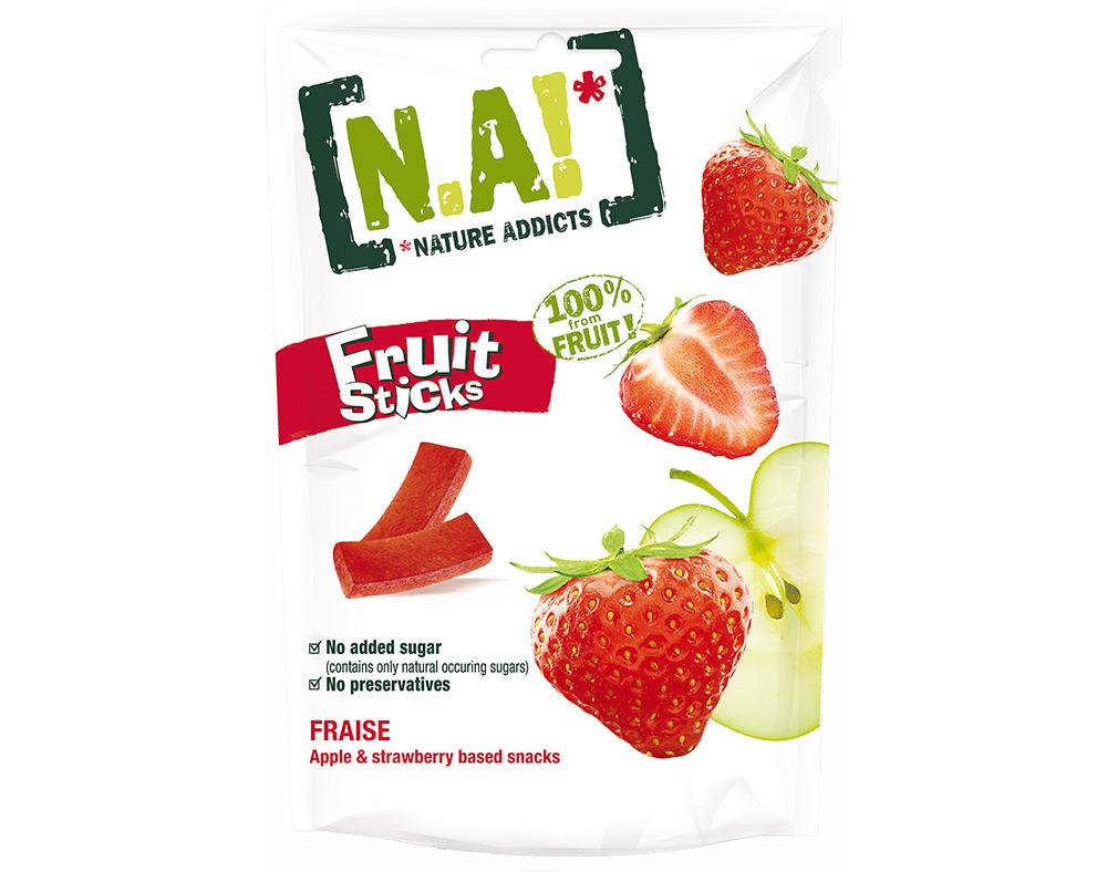 TIRAS NATURE ADDICTS FRUTA MORANGO 35G