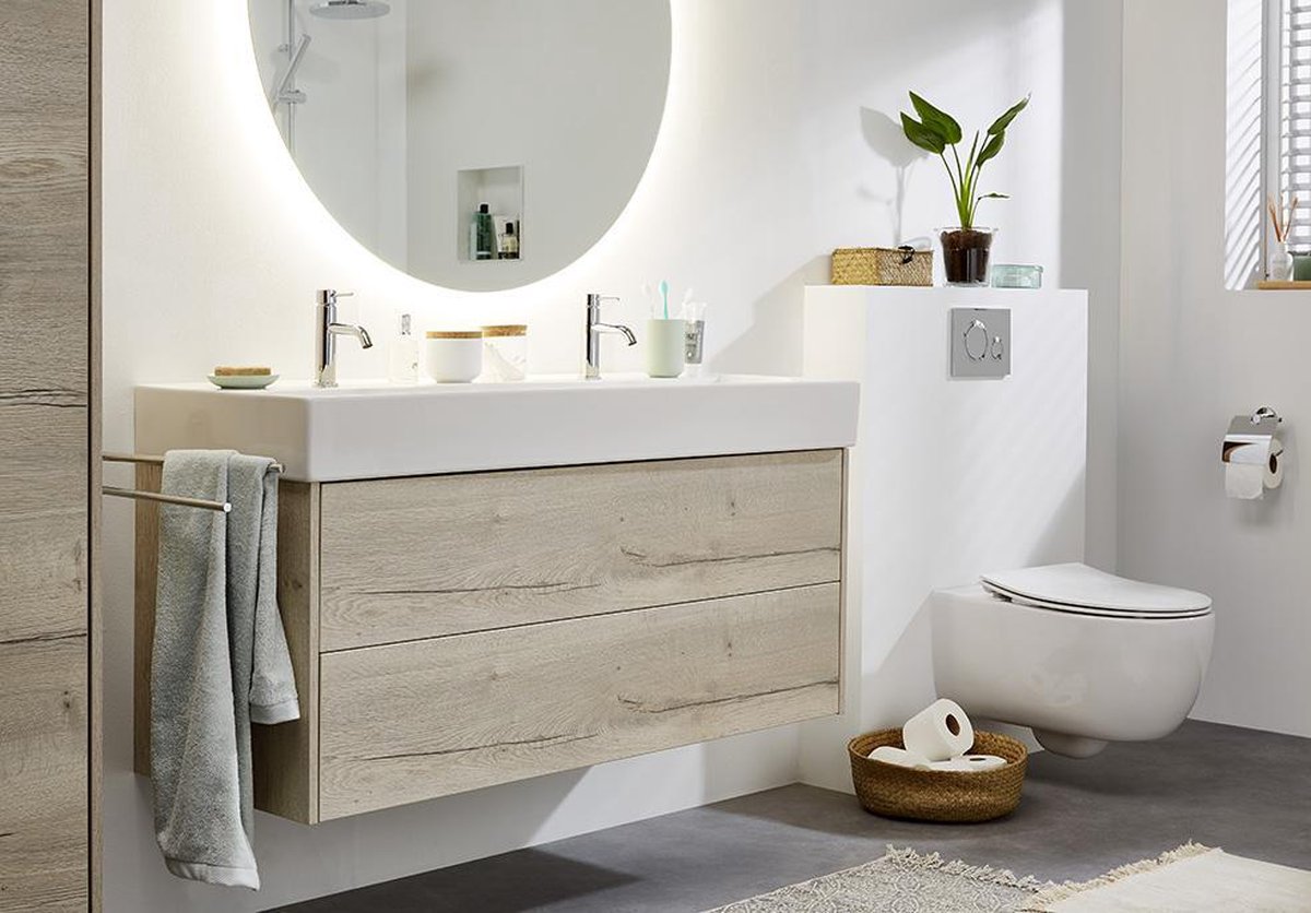 Plieger Vigo toiletrolhouder met klep chroom