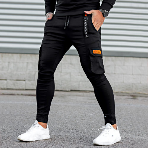 Pantalon Cargo Skinny 536 Noir